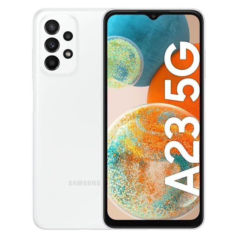 Samsung Galaxy A23 5G Dual SIM 4/128GB SM-A236BZWVEUE White цена и информация | Telefonid | kaup24.ee