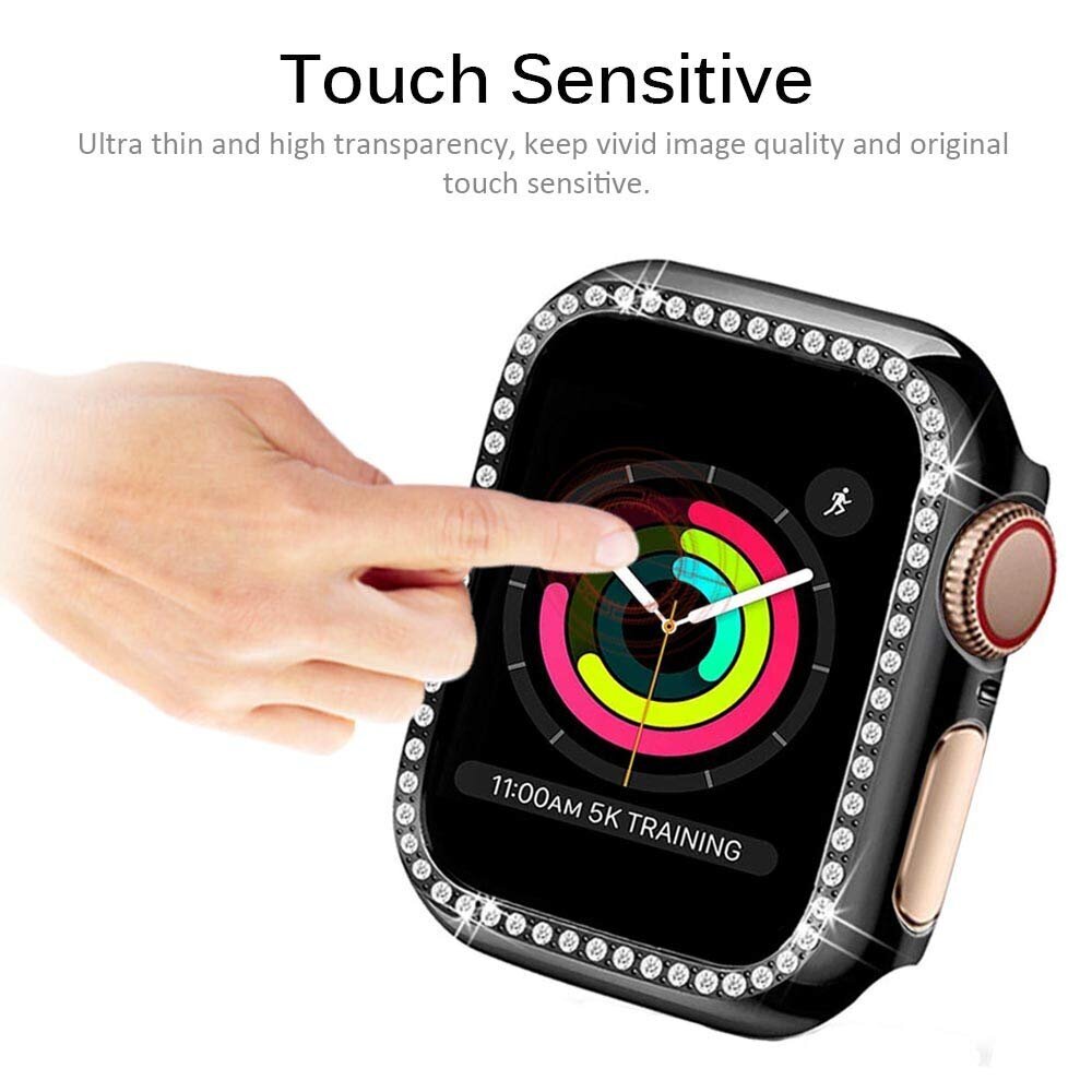 Crystal Apple Watch Ümbris – Läbipaistev 44mm hind ja info | Nutikellade ja nutivõrude tarvikud | kaup24.ee