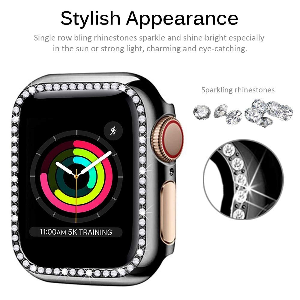 Crystal Apple Watch Ümbris – Läbipaistev 42mm цена и информация | Nutikellade ja nutivõrude tarvikud | kaup24.ee