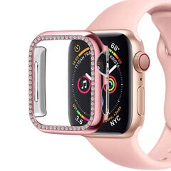 Diamond Apple Watch Ümbris – Roosa Kuld 44mm hind ja info | Nutikellade ja nutivõrude tarvikud | kaup24.ee