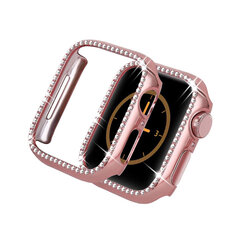 Diamond Apple Watch Ümbris – Roosa Kuld 42mm hind ja info | Nutikellade ja nutivõrude tarvikud | kaup24.ee