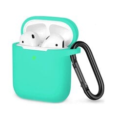 Apple AirPods kaitseümbris konksuga – Piparmündiroheline hind ja info | Kõrvaklappide tarvikud | kaup24.ee