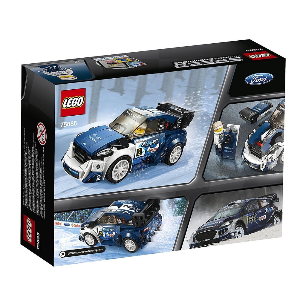 75885 LEGO® Speed ​​​​Champions Ford Fiesta M-Sport WRC цена и информация | Klotsid ja konstruktorid | kaup24.ee