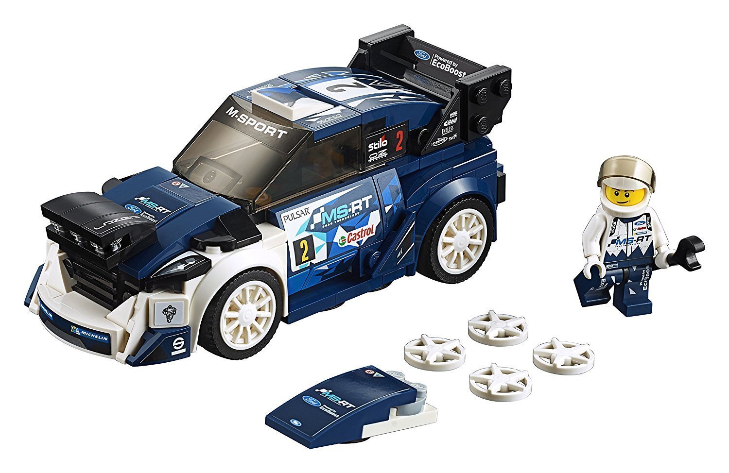 75885 LEGO® Speed ​​​​Champions Ford Fiesta M-Sport WRC цена и информация | Klotsid ja konstruktorid | kaup24.ee