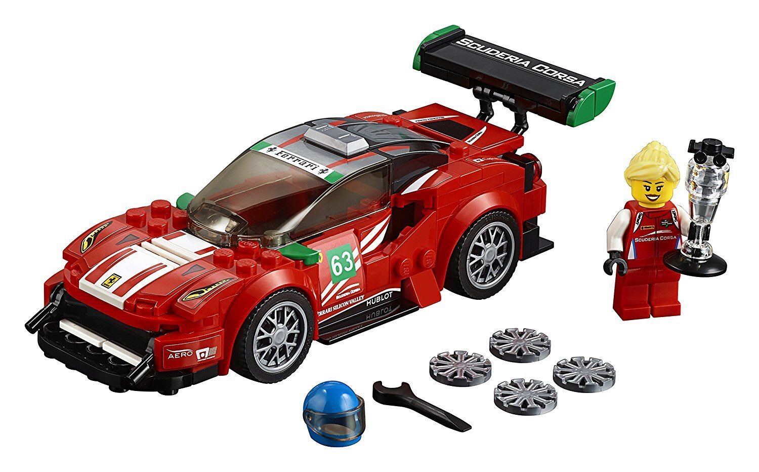 75886 LEGO® SPEED CHAMPIONS Ferrari 488 GT3 Scuderia Corsa hind ja info | Klotsid ja konstruktorid | kaup24.ee