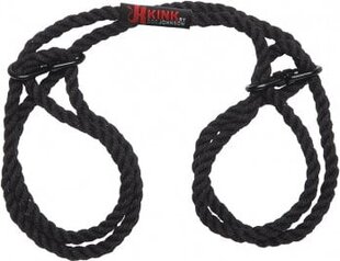 Kink By Docjohnson Kink Hogtied Bind & Tie 6mm Hemp Wrist or Ankle Cuffs Black hind ja info | BDSM ja fetish | kaup24.ee