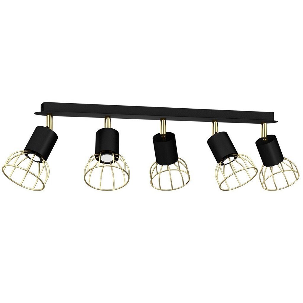 Milagro Ceiling lamp DANTE Black / Gold 5x mini GU10 hind ja info | Laelambid | kaup24.ee