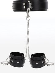 Taboom Heavy Collar and Wrist Cuffs Black цена и информация | БДСМ и фетиш | kaup24.ee