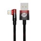 Baseus MVP 2 Lightning 1m 20W cable - (black-red) hind ja info | Mobiiltelefonide kaablid | kaup24.ee