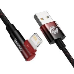 Baseus MVP 2 Lightning 1m 20W cable - (black-red) hind ja info | Mobiiltelefonide kaablid | kaup24.ee