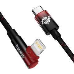 Baseus USB-C to Lightning MVP 20Вт 2м Cable (Black-red) цена и информация | Borofone 43757-uniw | kaup24.ee