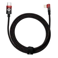 Baseus USB-C to Lightning MVP 20W 2m Cable (Black-red) hind ja info | Mobiiltelefonide kaablid | kaup24.ee