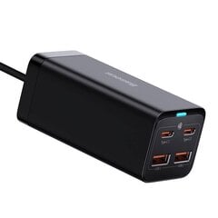 Baseus GaN3 Pro 2xUSB-C + 2xUSB wall charger, 100 Вт (black) цена и информация | Зарядные устройства для телефонов | kaup24.ee