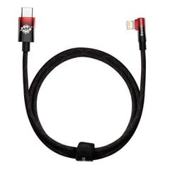 Baseus USB-C to Lightning MVP 20Вт 1м Cable (Black-red) цена и информация | Borofone 43757-uniw | kaup24.ee