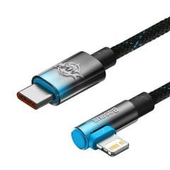 Baseus USB-C to Lightning MVP 20W 2m Cable (Black-blue) hind ja info | Mobiiltelefonide kaablid | kaup24.ee