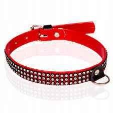 Whips Women's collar with crystalls 2cm red hind ja info | BDSM ja fetish | kaup24.ee