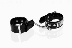 Whips Women's wrist cuffs black with cristals hind ja info | BDSM ja fetish | kaup24.ee