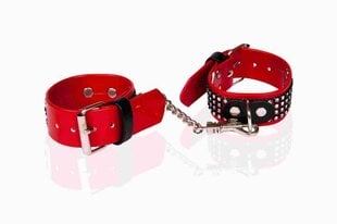 Whips Women's wrist cuffs red with cristals цена и информация | БДСМ и фетиш | kaup24.ee