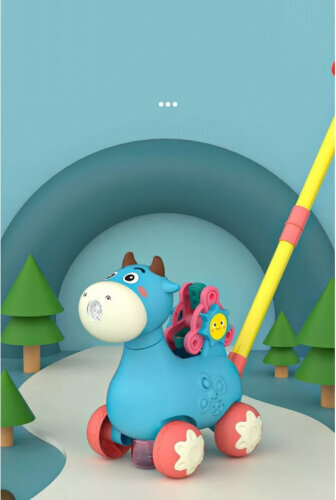 Woopie Fudge Push Bar with Sound and Soap Bubbles Blue цена и информация | Imikute mänguasjad | kaup24.ee