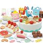 Woopie Confectionery - Birthday Cake for Cutting + Tea Set 85 pcs. цена и информация | Tüdrukute mänguasjad | kaup24.ee