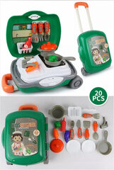 Woopie Portable Set of a Little Cook 2in1 Suitcase 20 pcs. hind ja info | Tüdrukute mänguasjad | kaup24.ee