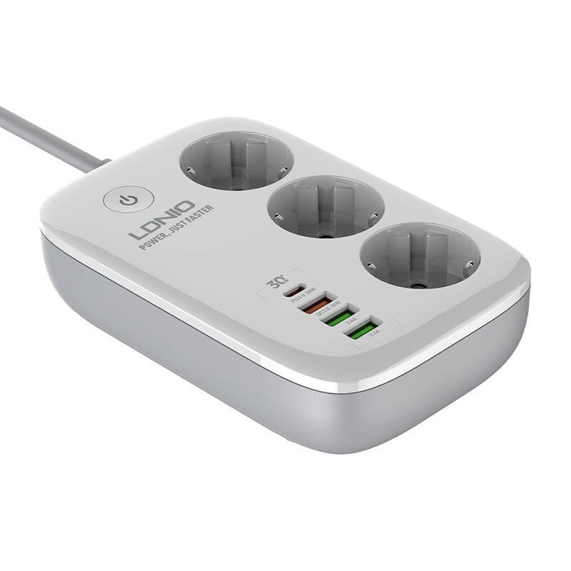 Smart Wi-Fi power strip LDNIO SEW3452 (white) hind ja info | Pikendusjuhtmed, kaablid | kaup24.ee