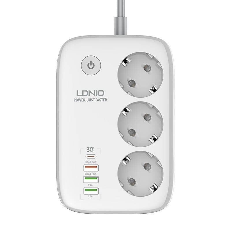 Smart Wi-Fi power strip LDNIO SEW3452 (white) hind ja info | Pikendusjuhtmed, kaablid | kaup24.ee