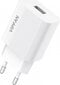 Vipfan E01 mains charger, 1x USB, 2.4A + Micro USB cable (white) цена и информация | Mobiiltelefonide laadijad | kaup24.ee