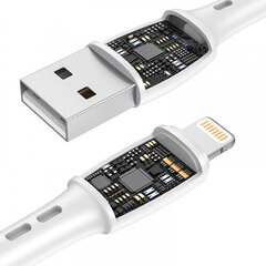 Vipfan USB to Lightning cable Racing X05, 3A, 1m (white) цена и информация | Кабели и провода | kaup24.ee