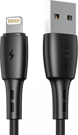 Vipfan USB to Lightning cable Racing X05, 3A, 3m (black) цена и информация | Kaablid ja juhtmed | kaup24.ee