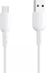 Vipfan USB to Micro USB cable Colorful X11, 3A, 1m (white) hind ja info | Kaablid ja juhtmed | kaup24.ee