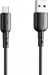 Vipfan USB to Micro USB cable Colorful X11, 3A, 1m (black) цена и информация | Кабели и провода | kaup24.ee