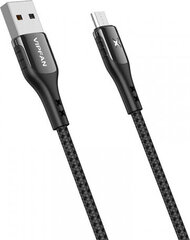 Vipfan USB to Micro USB cable Colorful X13, 3A, 1.2m (black) цена и информация | Кабели и провода | kaup24.ee