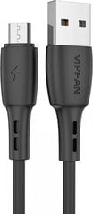 Vipfan USB to Micro USB cable Racing X05, 3A, 1m (black) цена и информация | Кабели и провода | kaup24.ee