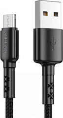 Vipfan USB to Micro USB cable X02, 3A, 1.2m (black) цена и информация | Кабели и провода | kaup24.ee