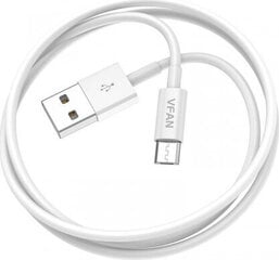 Vipfan USB to Micro USB cable X03, 3A, 1m (white) hind ja info | Kaablid ja juhtmed | kaup24.ee