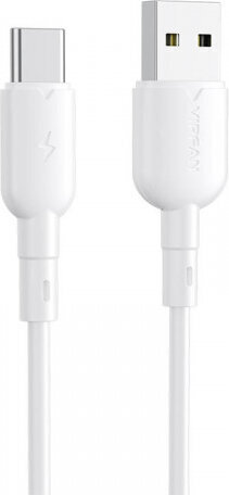 Vipfan USB to USB-C cable Colorful X11, 3A, 1m (white) цена и информация | Kaablid ja juhtmed | kaup24.ee