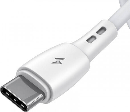 Vipfan USB to USB-C cable Racing X05, 3A, 1m (white) цена и информация | Kaablid ja juhtmed | kaup24.ee