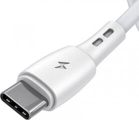 Vipfan USB to USB-C cable Racing X05, 3A, 2m (white) цена и информация | Кабели и провода | kaup24.ee