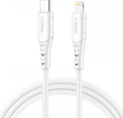 Vipfan USB-C to Lightning cable P04, 3A, PD, 2m (white) цена и информация | Кабели и провода | kaup24.ee