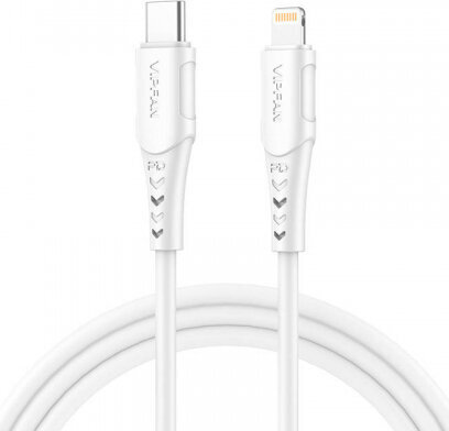 Vipfan USB-C to Lightning cable P04, 3A, PD, 2m (white) цена и информация | Kaablid ja juhtmed | kaup24.ee