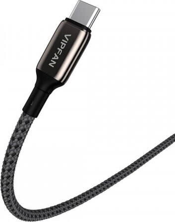 Vipfan USB-C to Lightning Cable P03 1,5m, Power Delivery (black) hind ja info | Kaablid ja juhtmed | kaup24.ee