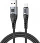 Vipfan X10 USB to Micro USB cable, 3A, 1.2m, braided (black) цена и информация | Kaablid ja juhtmed | kaup24.ee