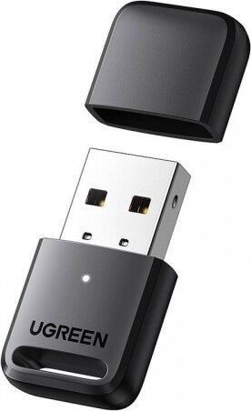 Ugreen CM390 Bluetooth 5.0 USB adapter for PC (black) цена и информация | USB jagajad, adapterid | kaup24.ee