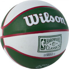 Баскетбольный мяч Wilson NBA Team Retro Milwaukee Bucks Mini Ball, размер 3 цена и информация | Баскетбольные мячи | kaup24.ee