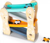 Multistore Wooden track. Slide. 3 cars. Slide. Cars hind ja info | Poiste mänguasjad | kaup24.ee