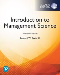 Introduction to Management Science, Global Edition 13th edition цена и информация | Книги по экономике | kaup24.ee