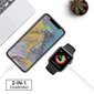 Apple Watch ja iPhone 2 in 1 laadimisjuhe (1m) цена и информация | Nutikellade ja nutivõrude tarvikud | kaup24.ee