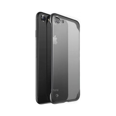 iPhone 7/8/SE 2020 (4,7″) raamita läbipaistev ümbris – Must hind ja info | Telefoni kaaned, ümbrised | kaup24.ee