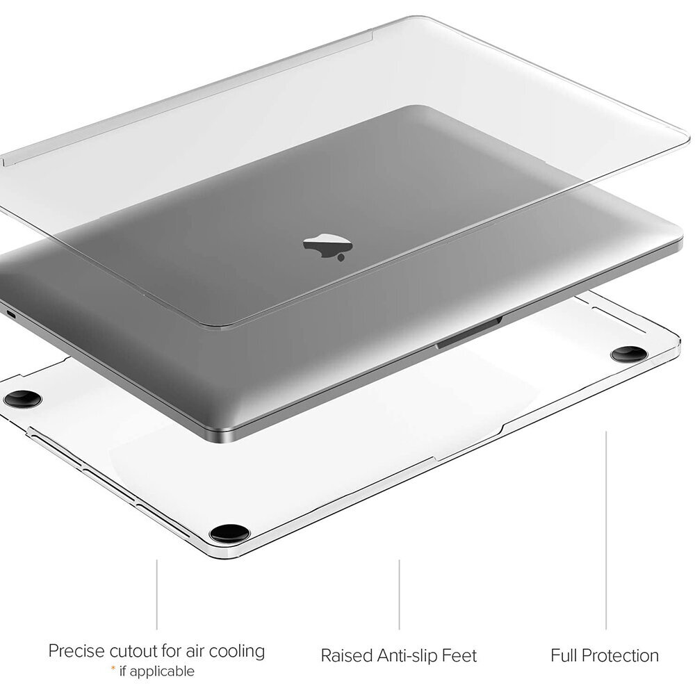 MacBook Pro 16″ (2019-2020) – Läbipaistev Ümbris цена и информация | Arvutikotid | kaup24.ee